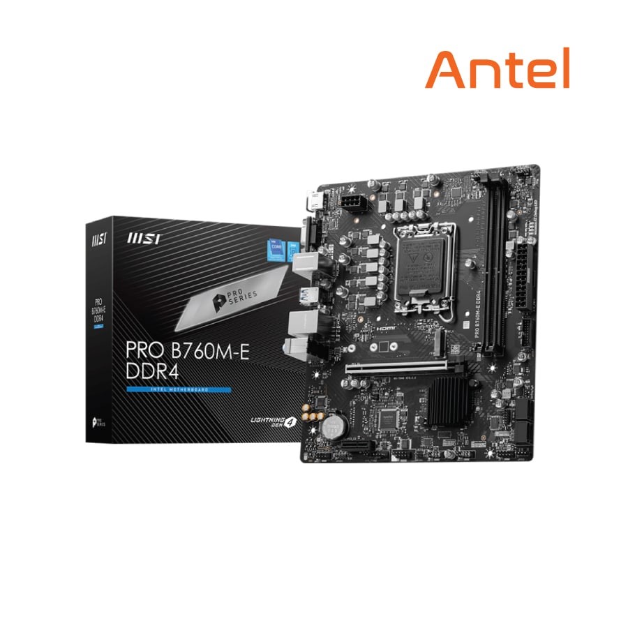 MSI PRO B760M-E DDR4 mATX Motherboard